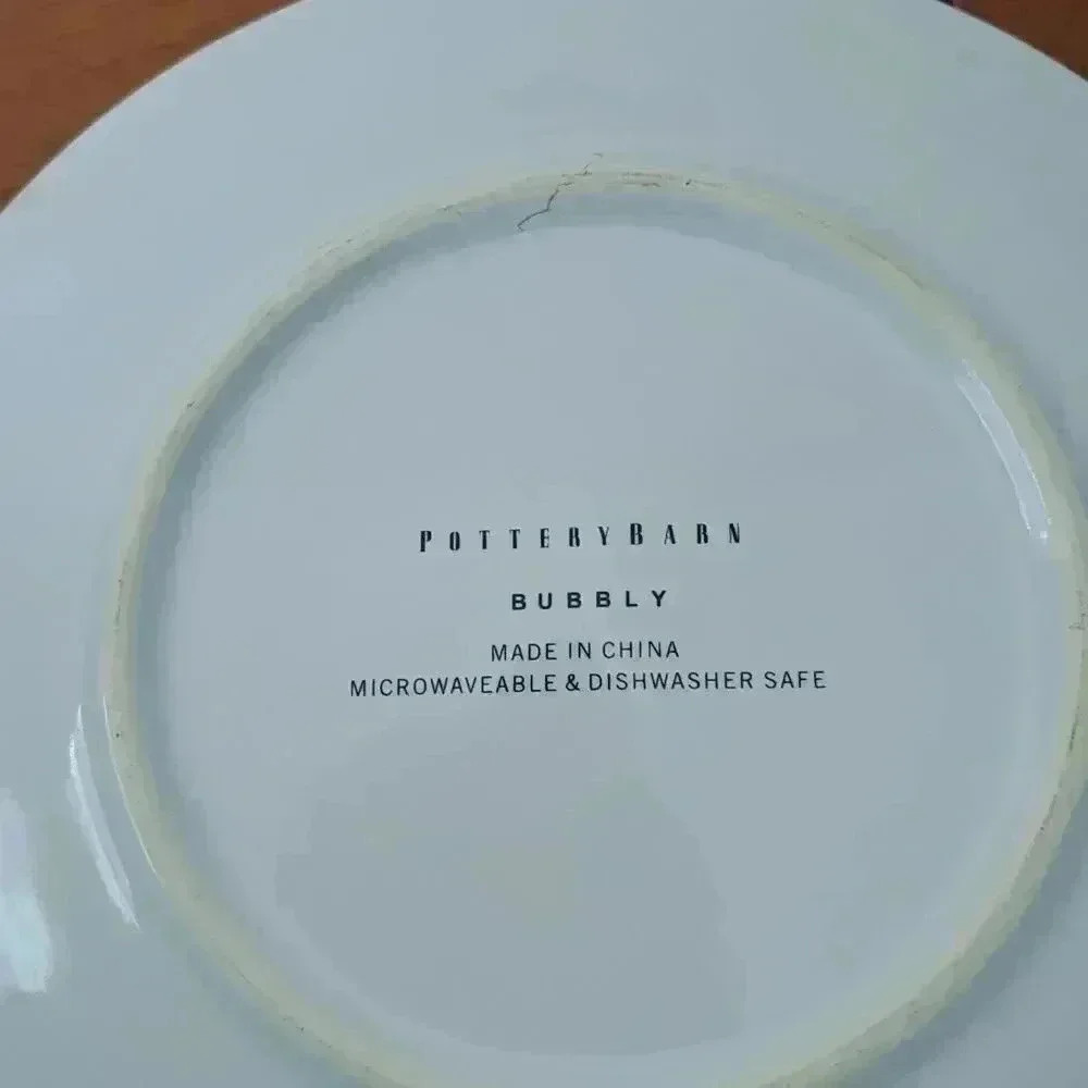 𝅺plates POTTERY BARN BUBBLY FOR FOOD OR WALL DECORATION VINTAGE LUXURY - Picture 5 of 7